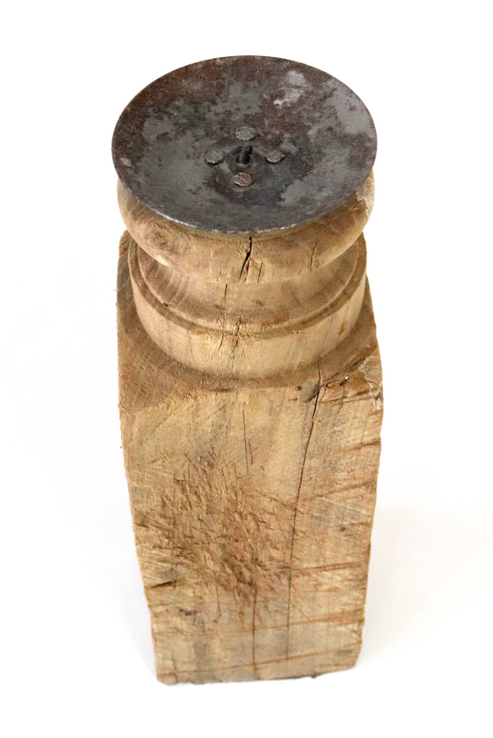 Kerzenständer antik Holz Indien 24 cm Kerzenständer antik Holz Indien 24 cm