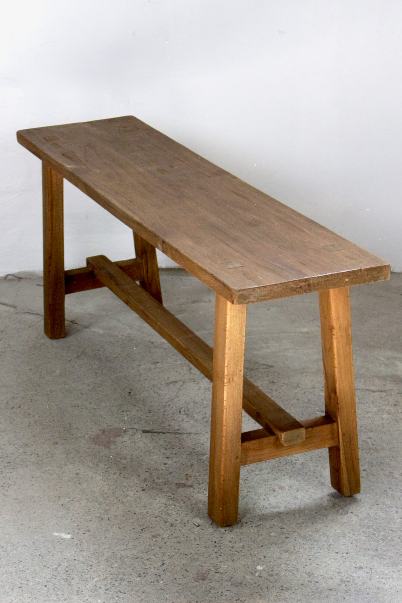 Holzbank Teakholz Handarbeit, 130 cm Holzbank Teakholz Handarbeit, 130 cm