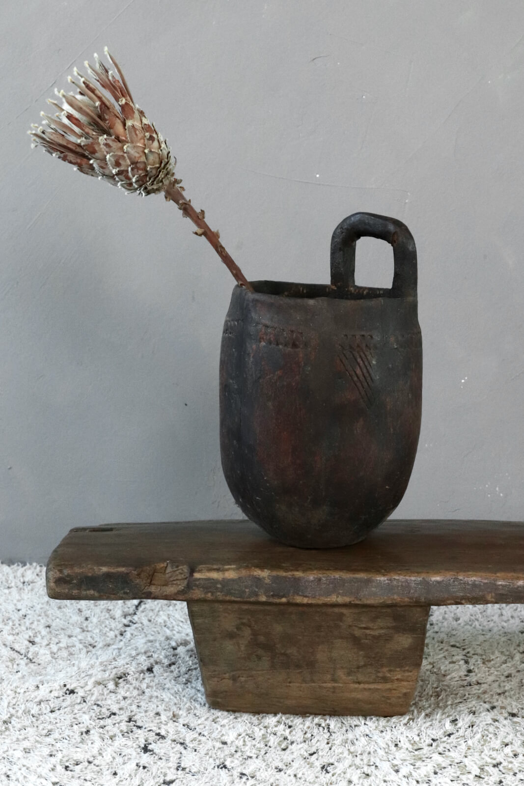 Old Gurague wooden bench