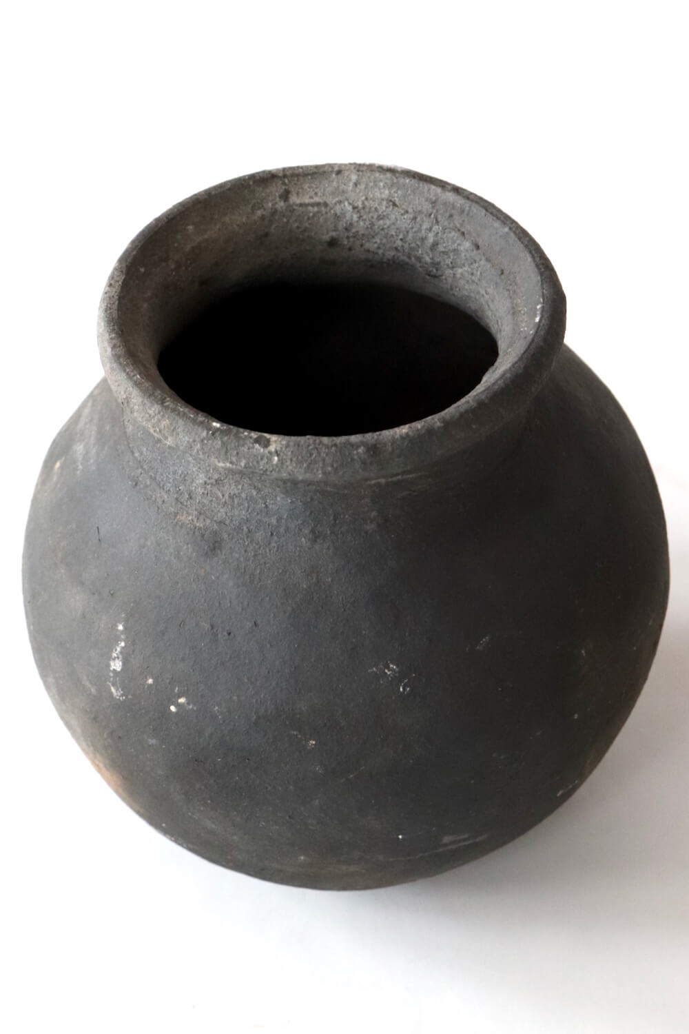 Vase aus Ton antik, Indien 15xØ16