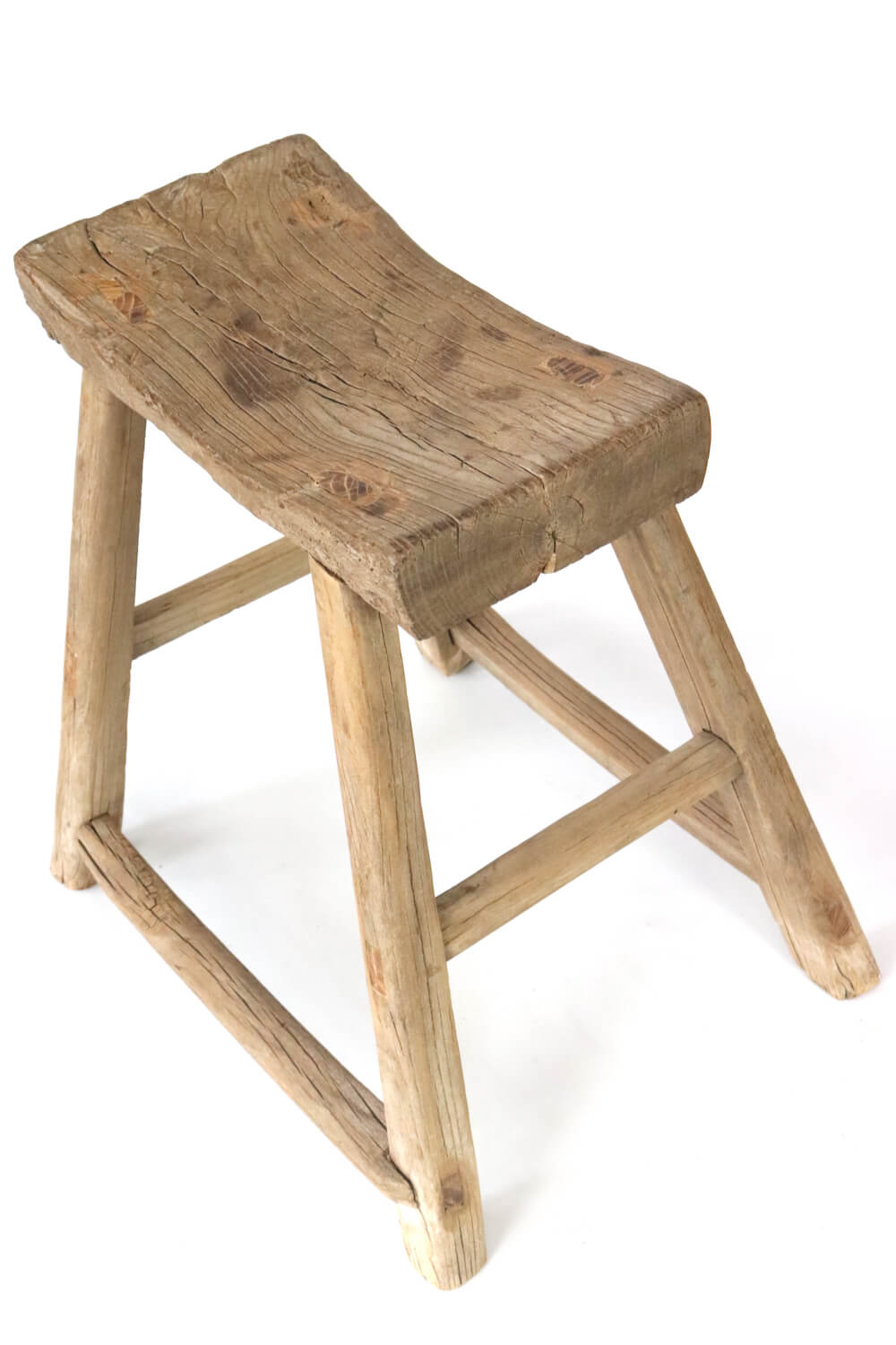 Rustic wooden stool antique China