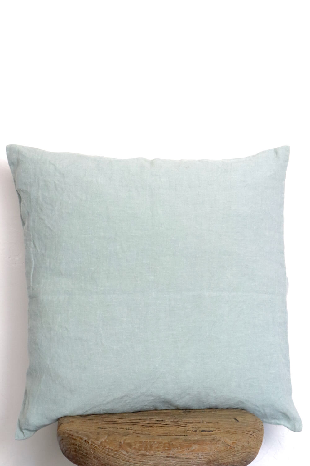 Linen cushion cover light green, 40x40