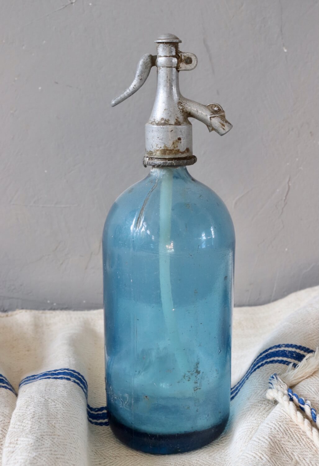 Antique soda bottle blue Antique soda bottle blue