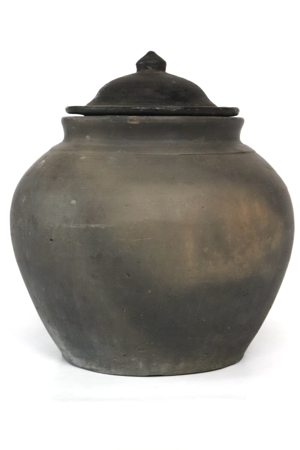 Tontopf mit Deckel grau antik, 22xø20 Tontopf mit Deckel grau antik, 22xø20