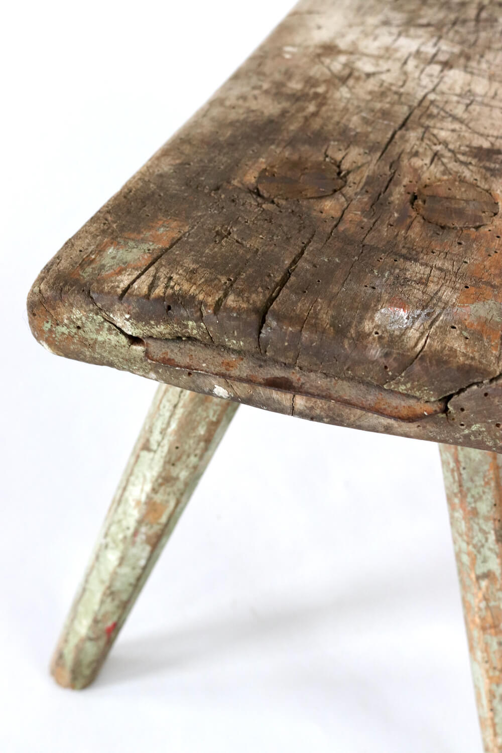 Old wooden stool rustic