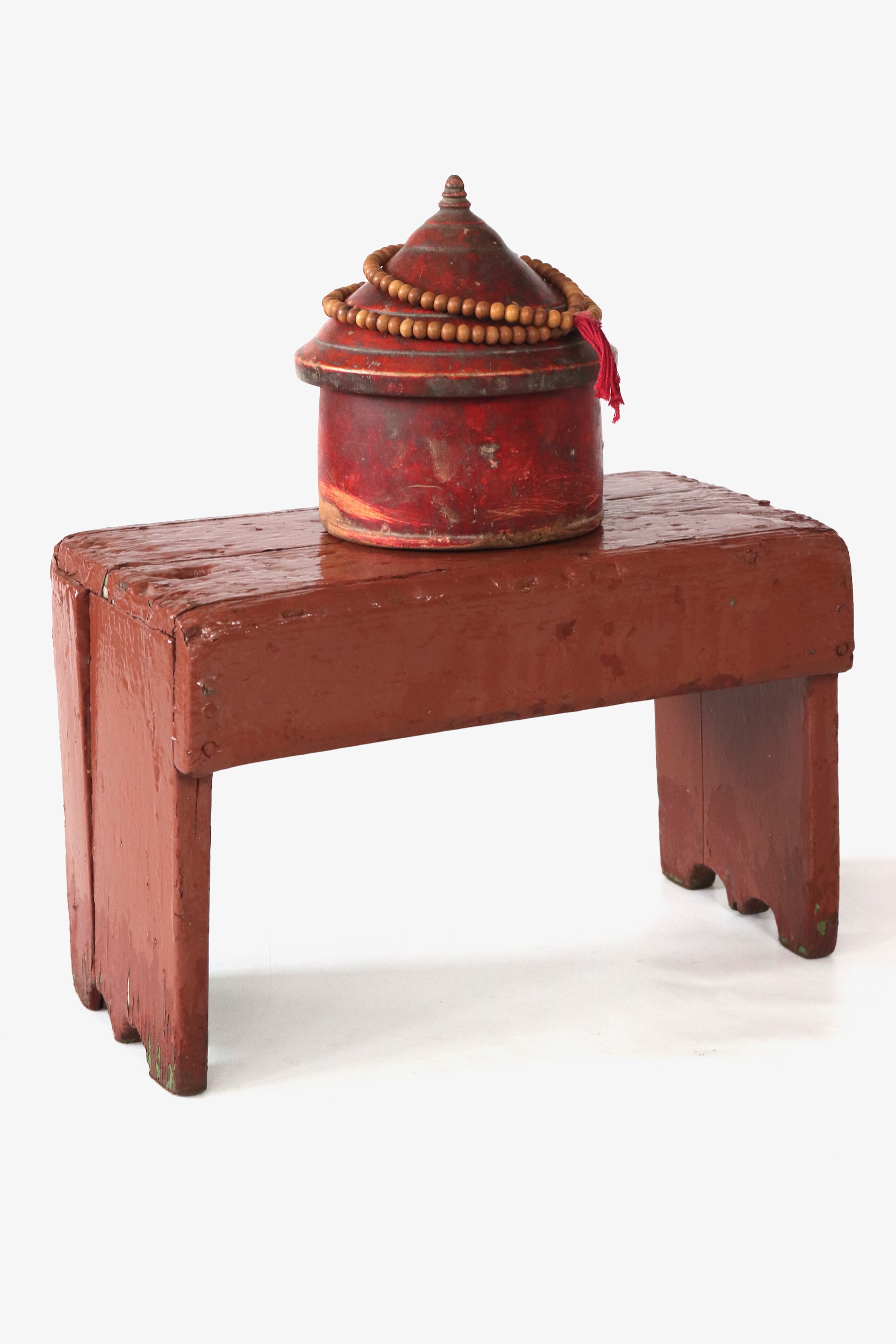 Alter Bauernschemel braun