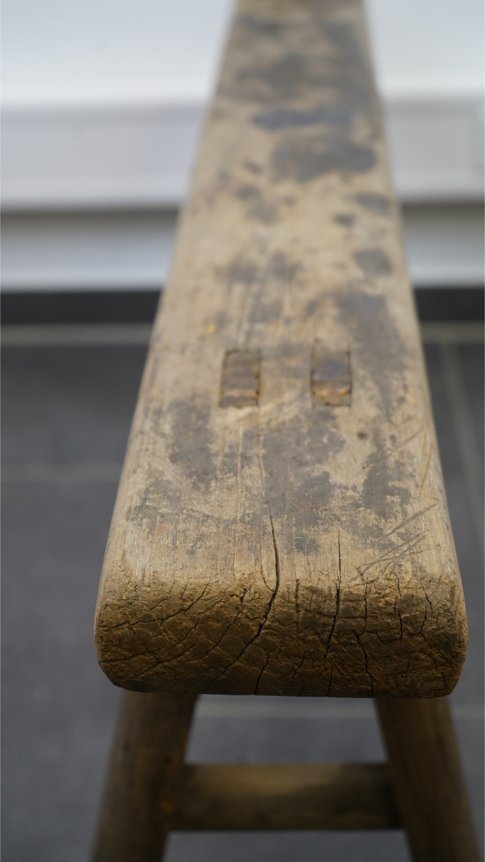 massive chinesische Holzbank 120 cm