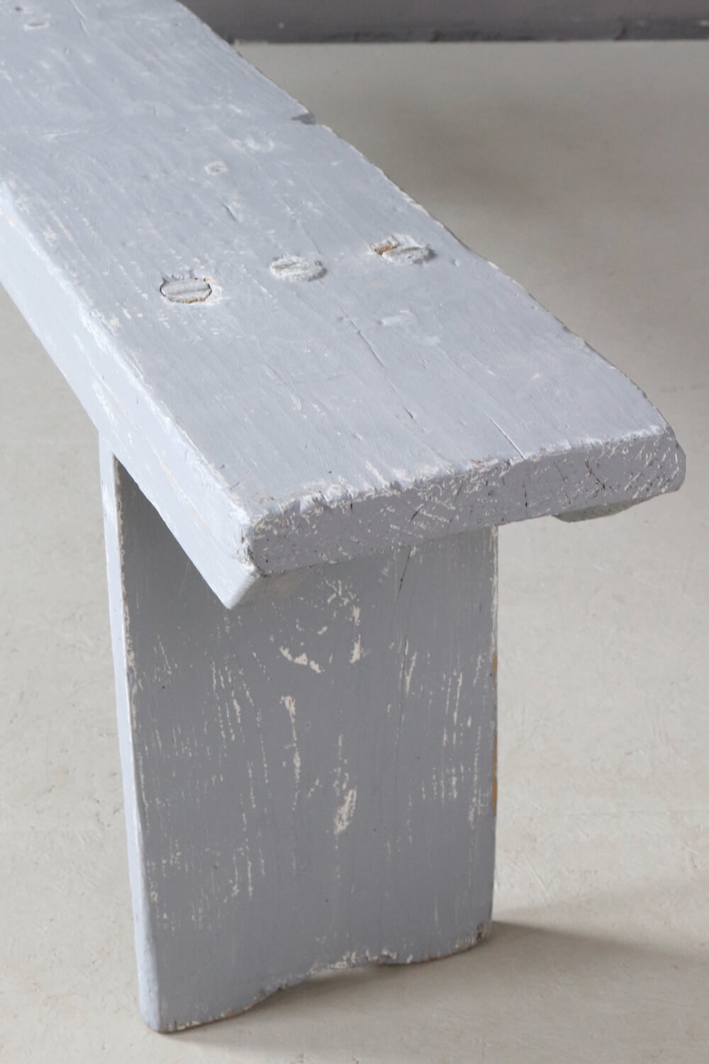 Ancient grey farmhouse bench, 200 cm