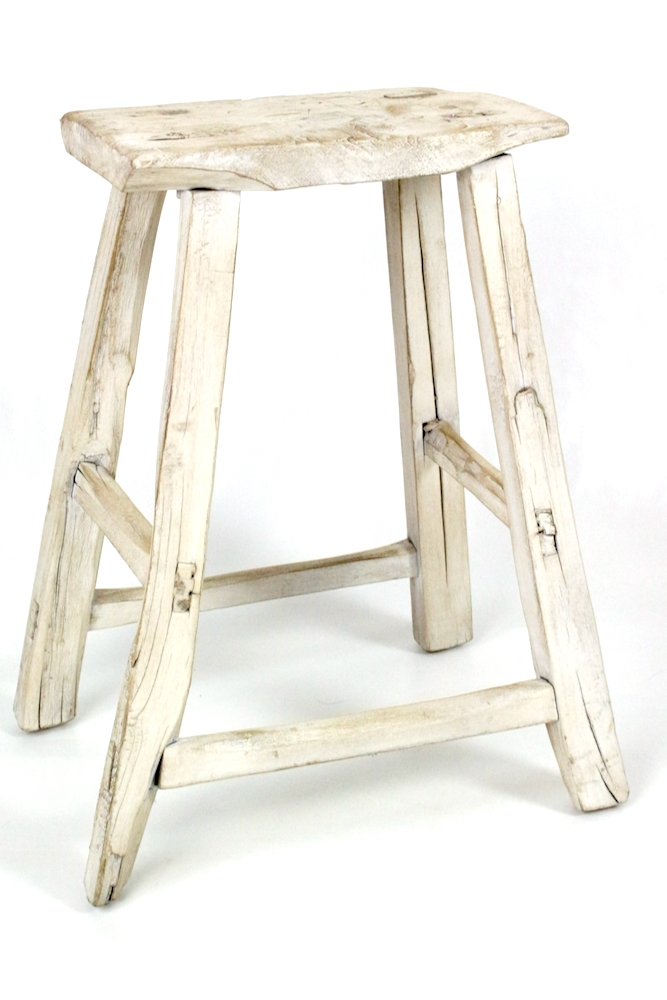 holzhocker antik china weiß, hocker china weiß gewachst, Hocker China antik weiß, chinese wooden stool waxed white Hocker China antik weiß