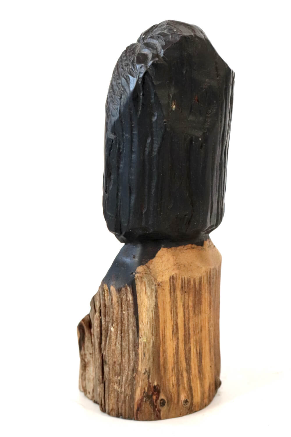 Vintage ebony head sculpture