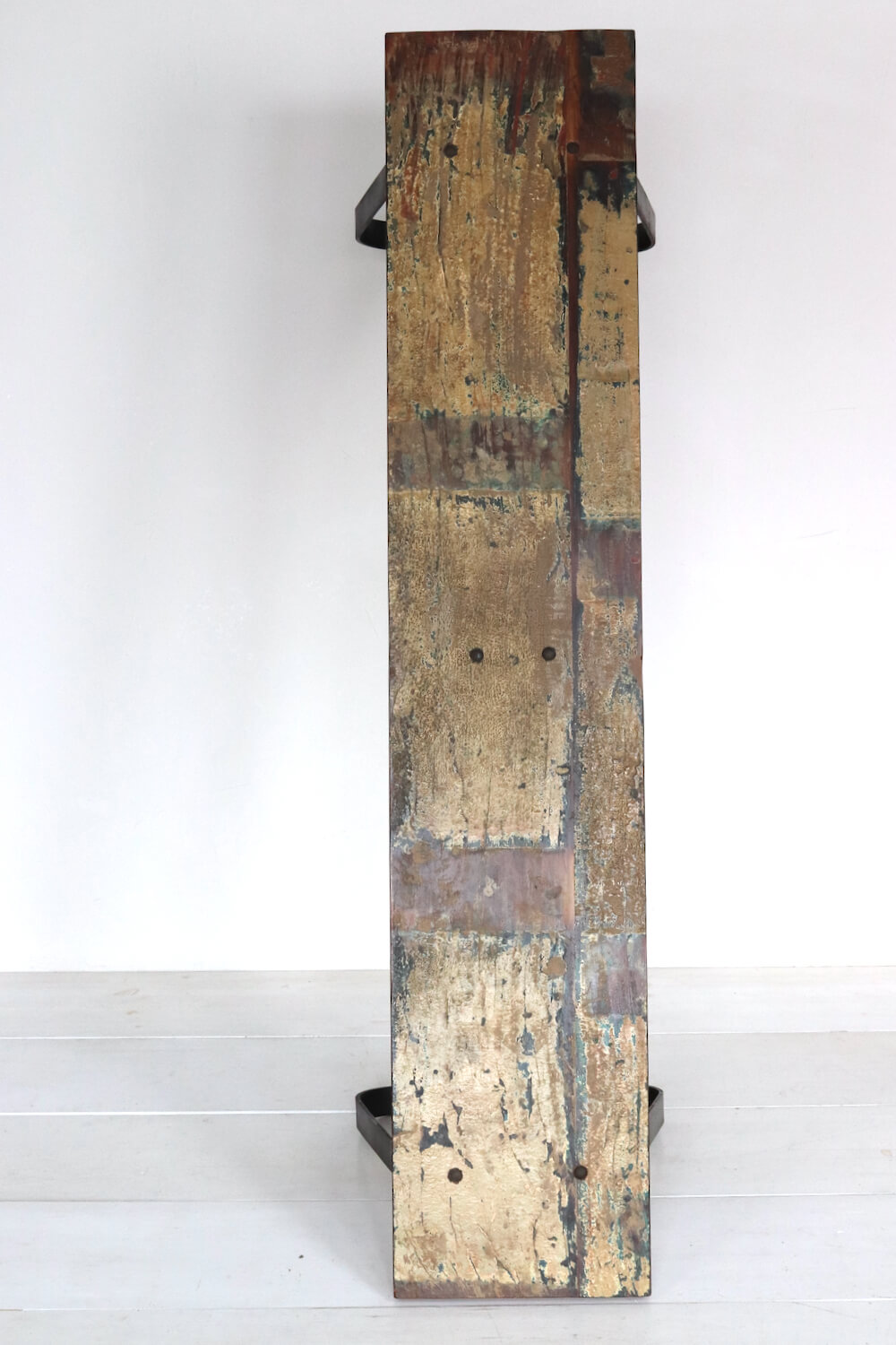 Holzbank mit Metallgestell 150 cm Holzbank mit Metallgestell 150 cm
