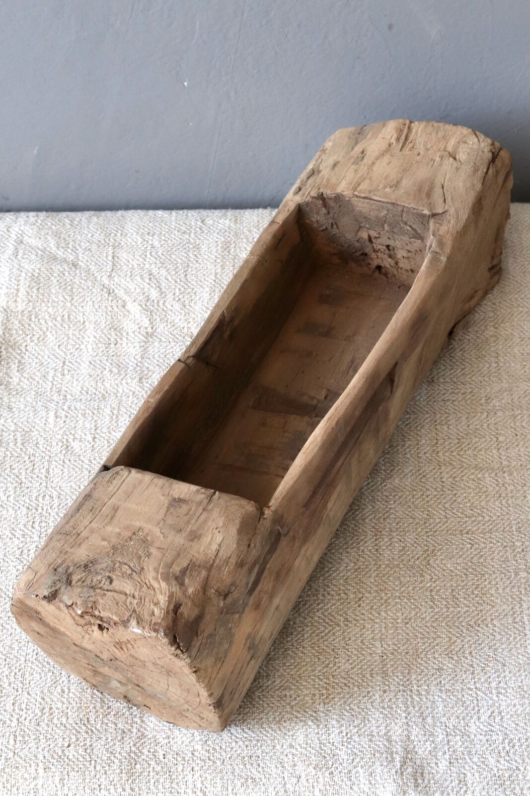 Holzschale eckig rustikal, 11x45x14 Holzschale eckig rustikal, 11x45x14