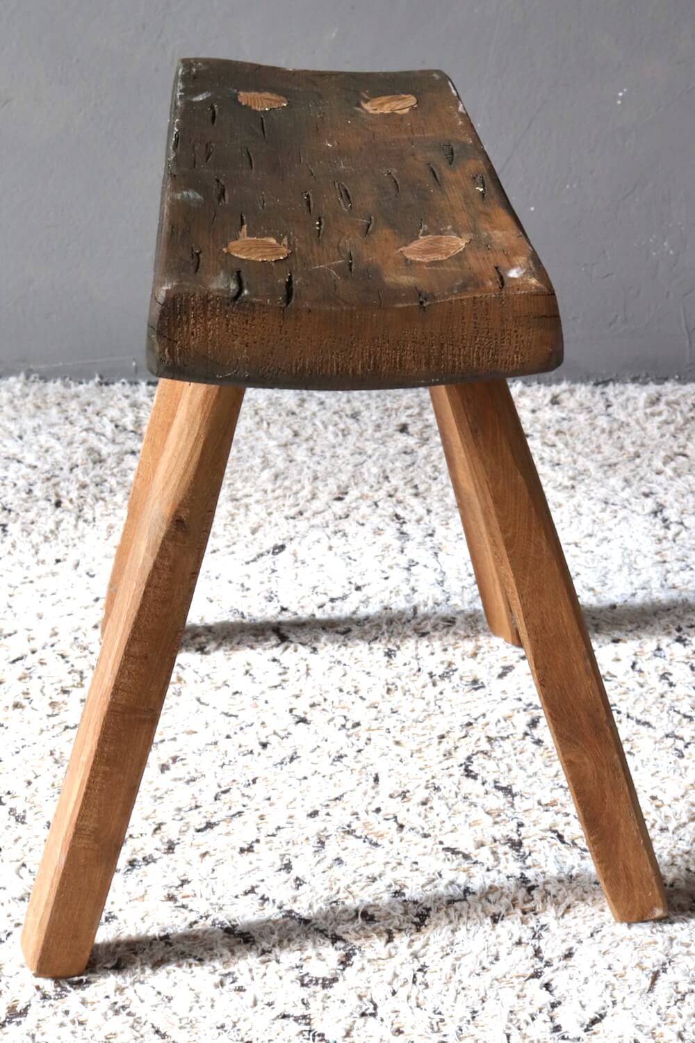 Rustic wooden stool Rustic wooden stool