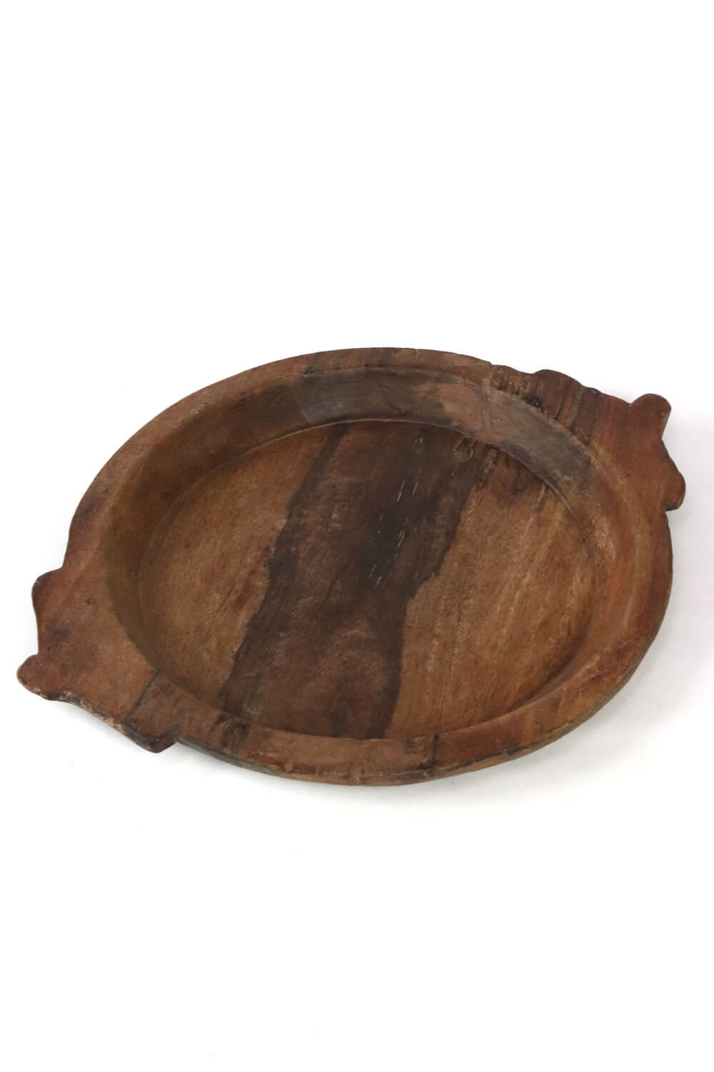 Große Holzschale mit Ohren Indien Ø 37 cm