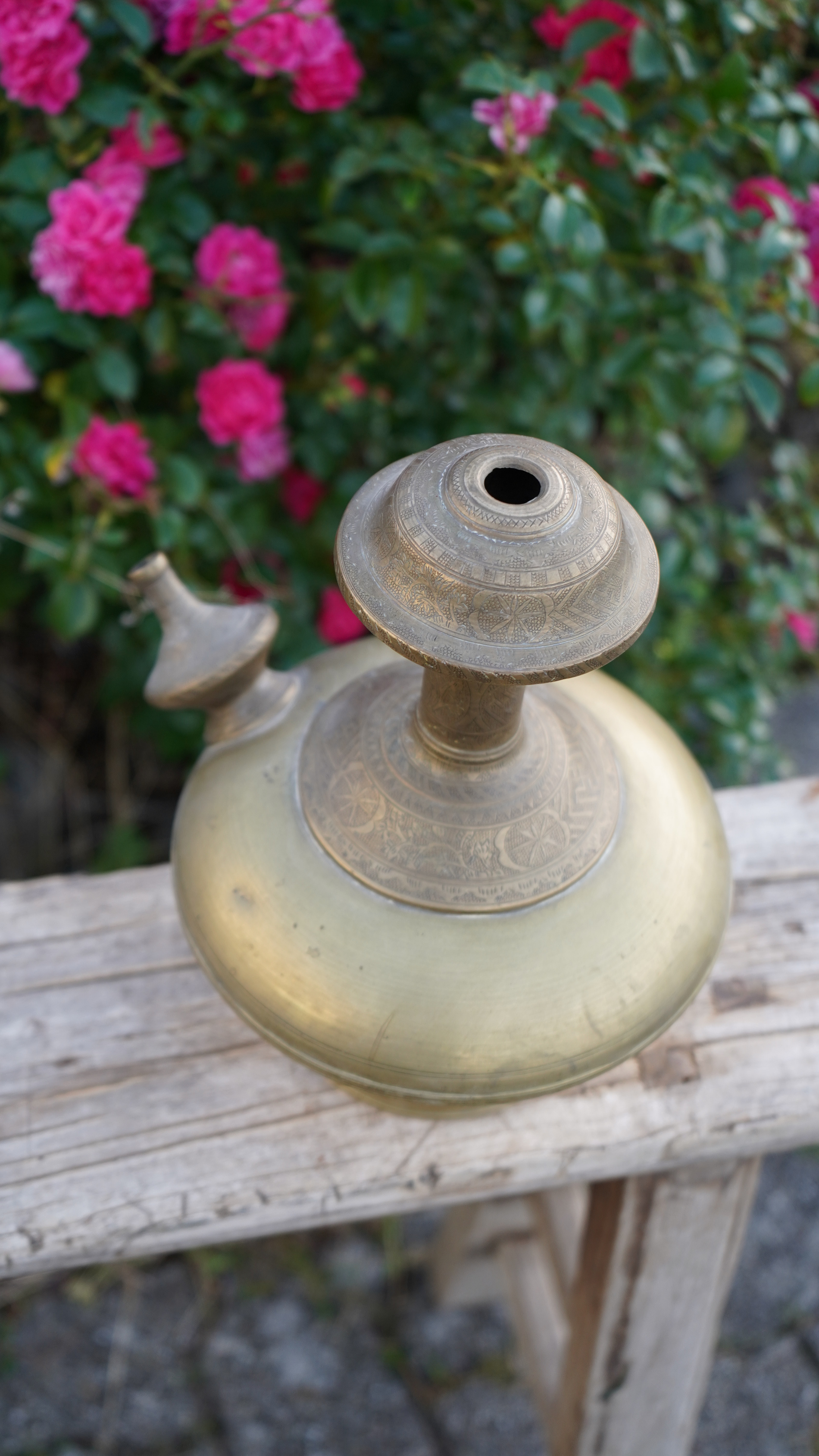 Alter Terrakotta Topf  aus China - grau 35xø40