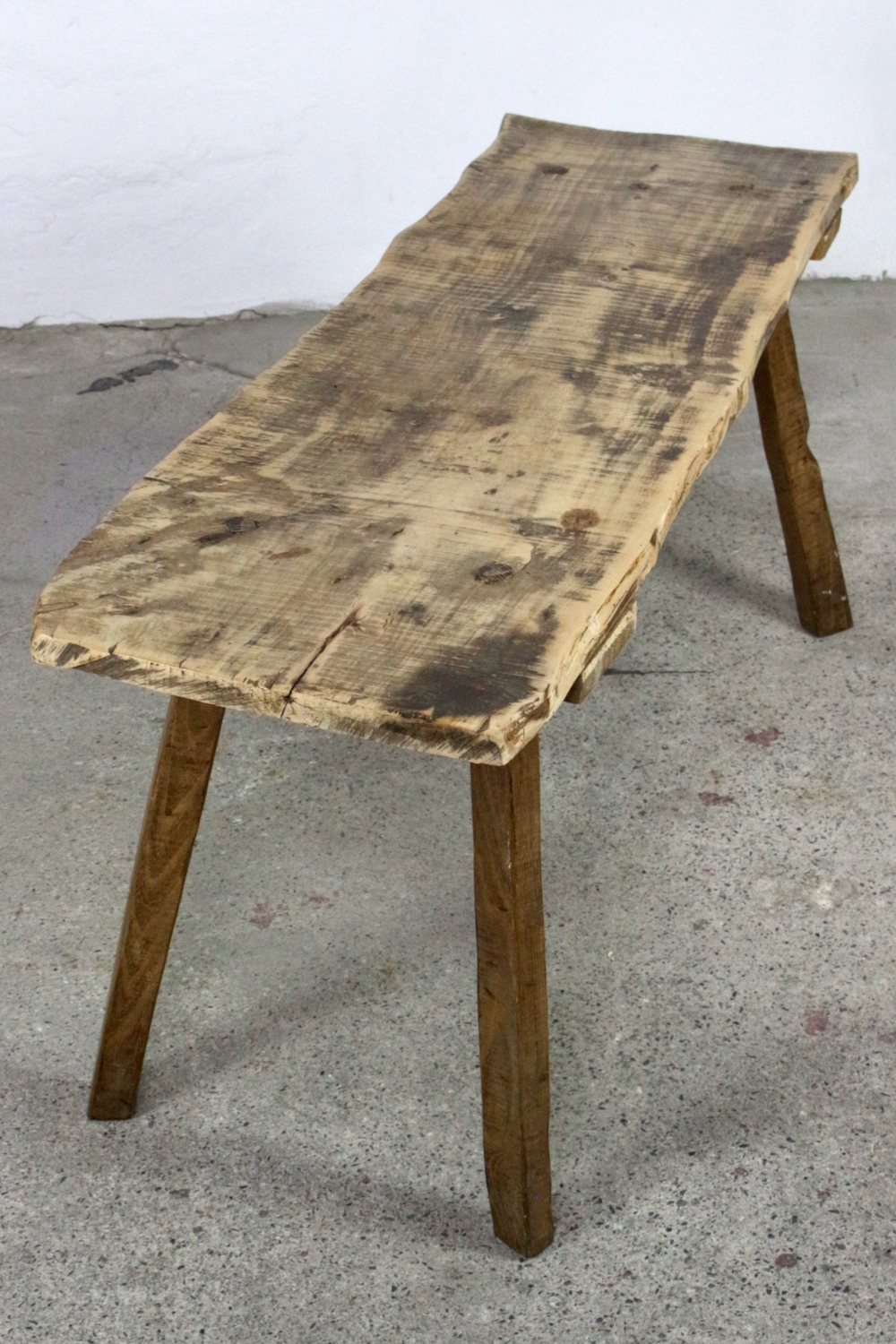 Bauernbank Tisch aus altem Holz, 119 cm Bauernbank Tisch aus altem Holz, 119 cm