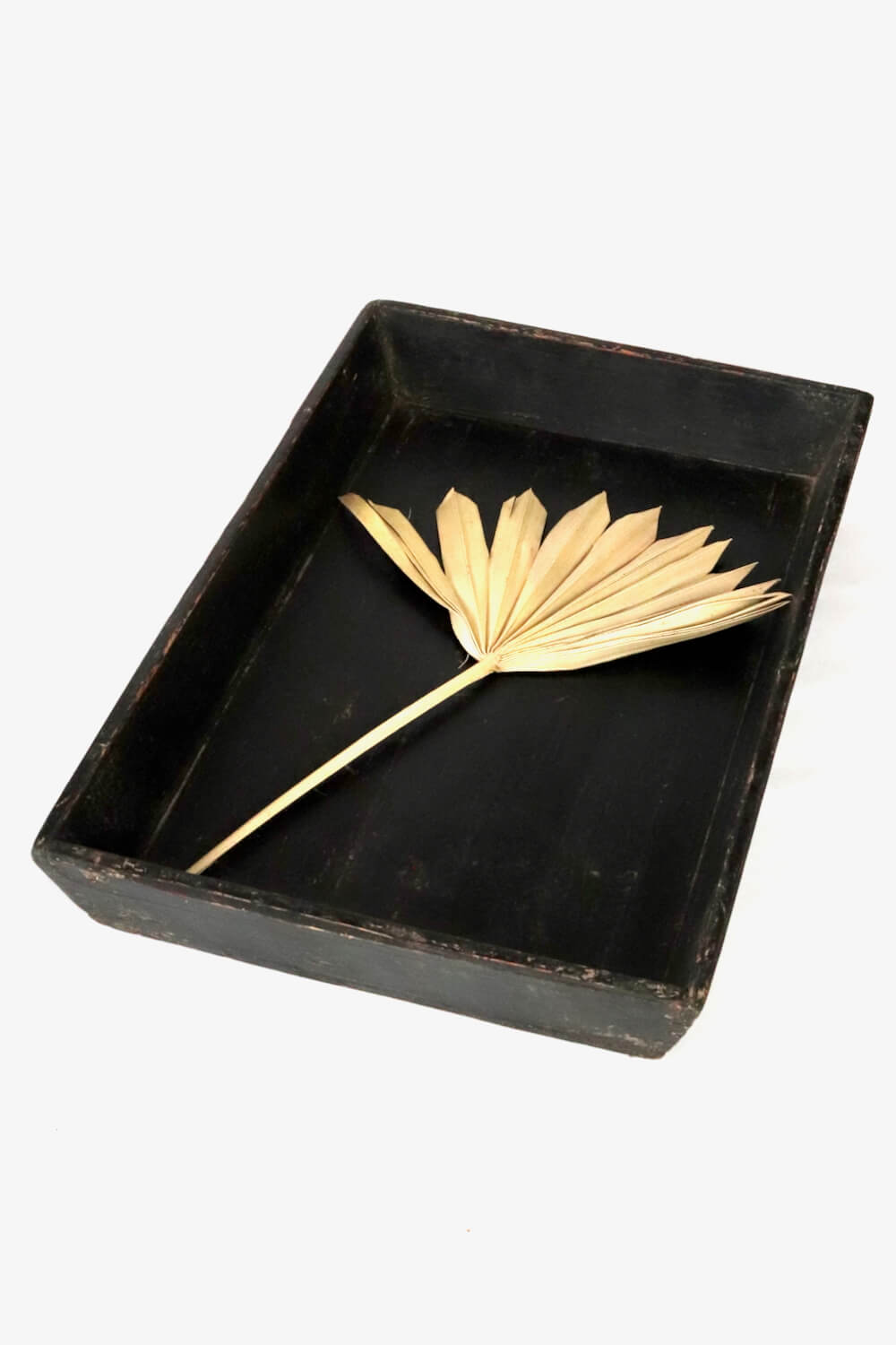 Antique Chinese tray black, 52x35