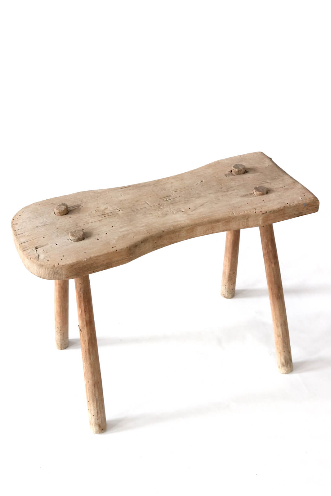 Old wooden stool rustic