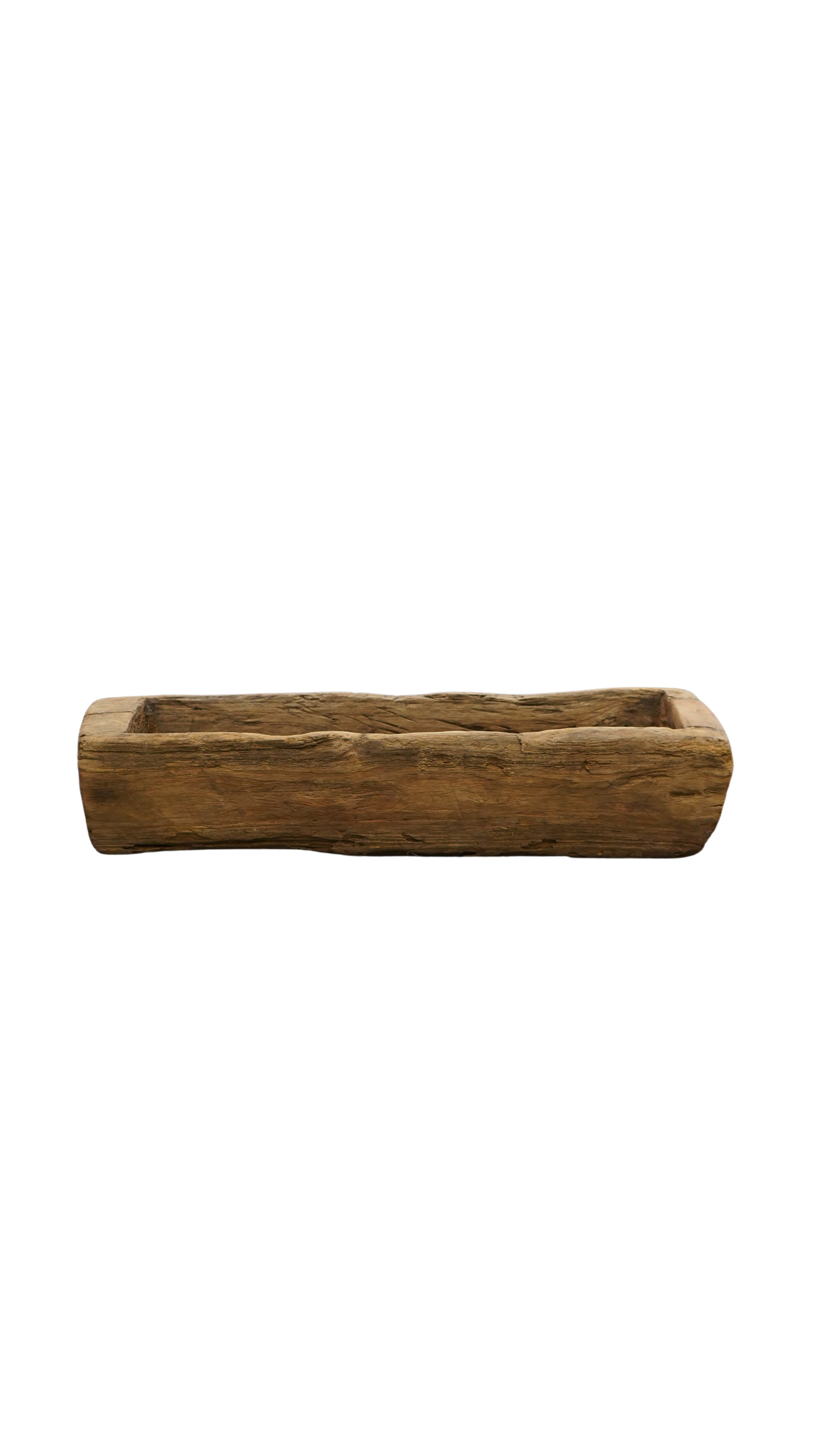 kantiger Holztrog Massivholz