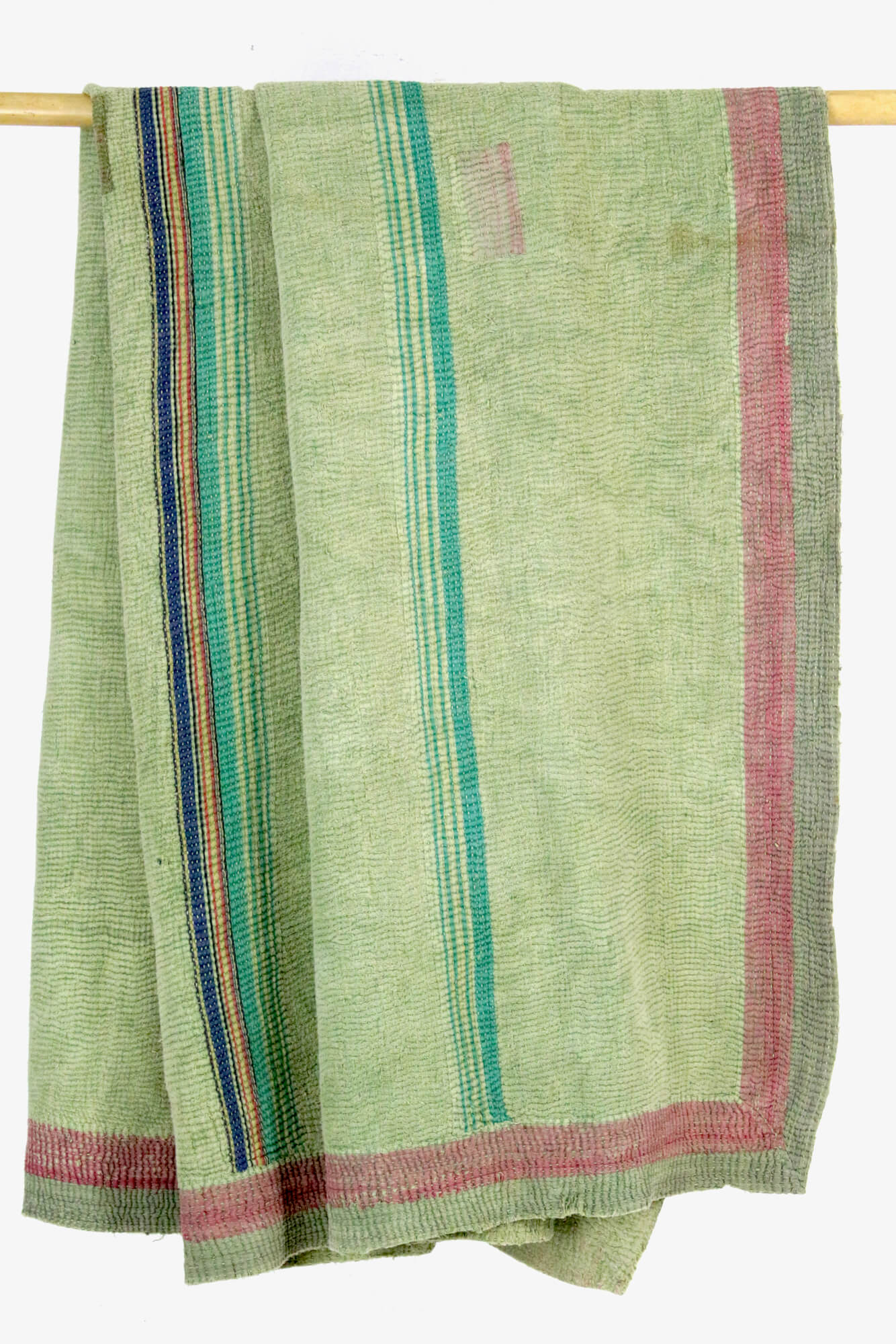 Decke aus Vintage Stoffen, Indien