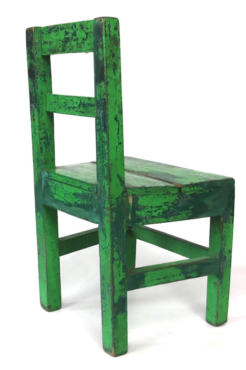 Vintage children's chair green 