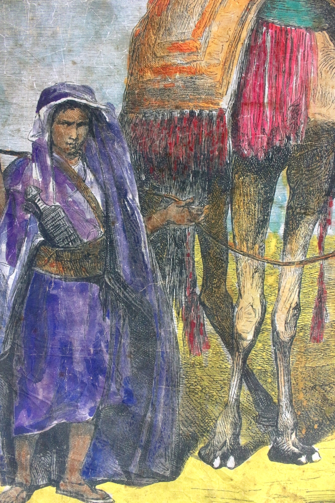 Wandbild 'Tuareg  mit Kamel', 120x90