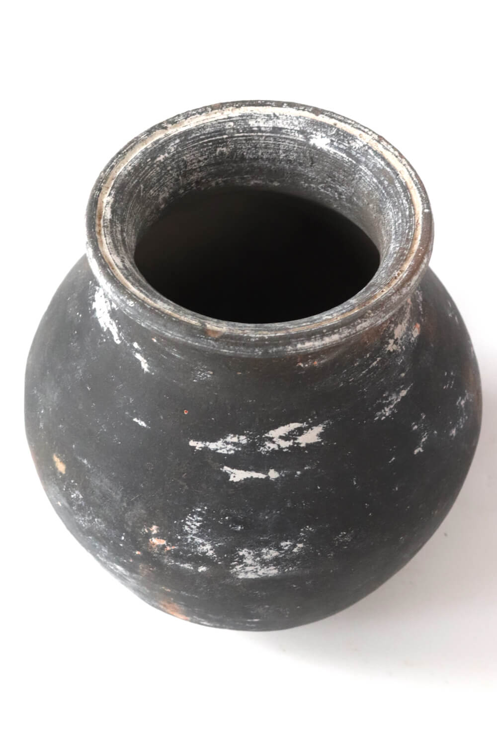 Vase aus Ton antik, Indien 11xØ15