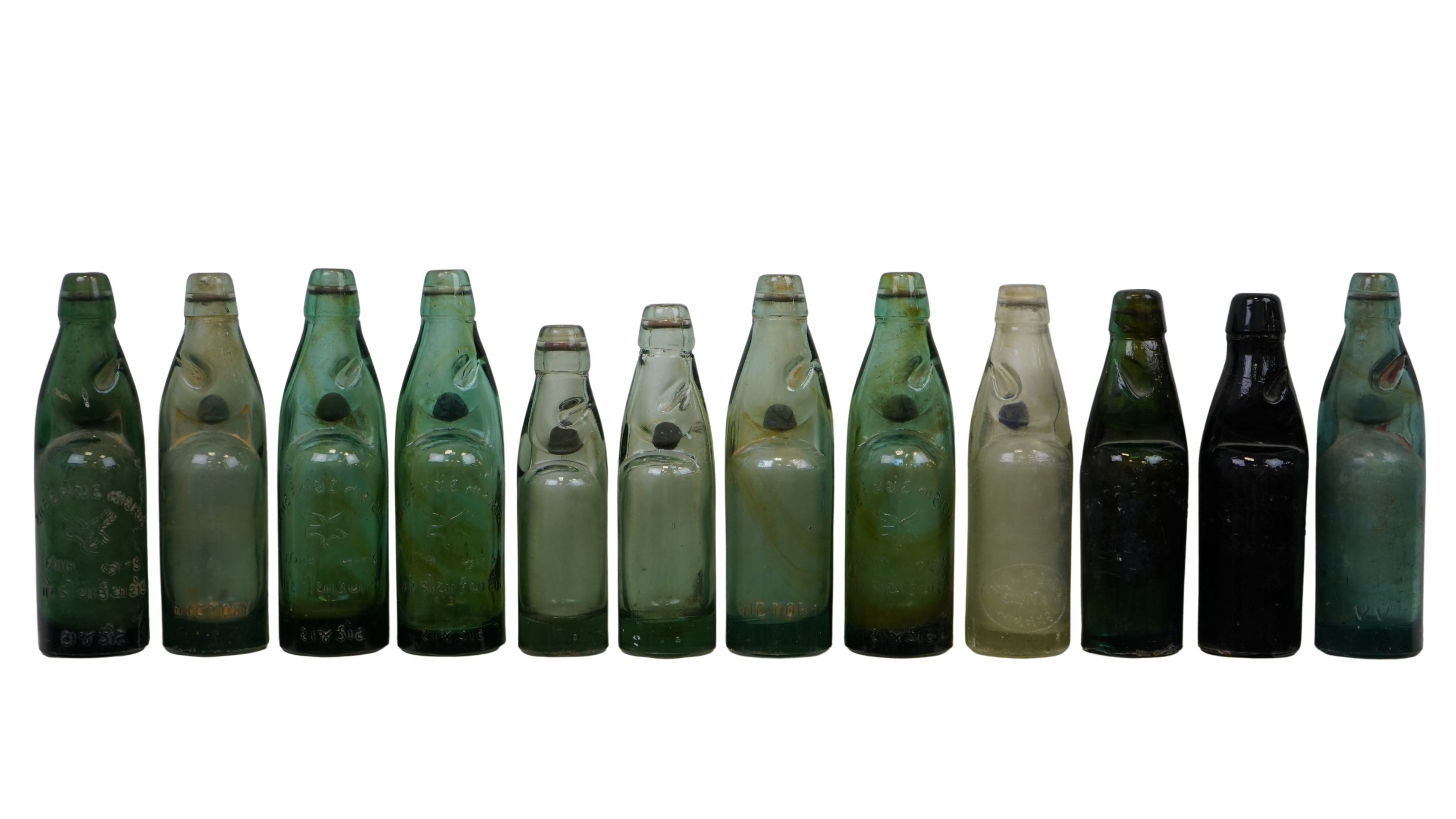 Vintage Glasraritäten - Codd-Neck-Flaschen