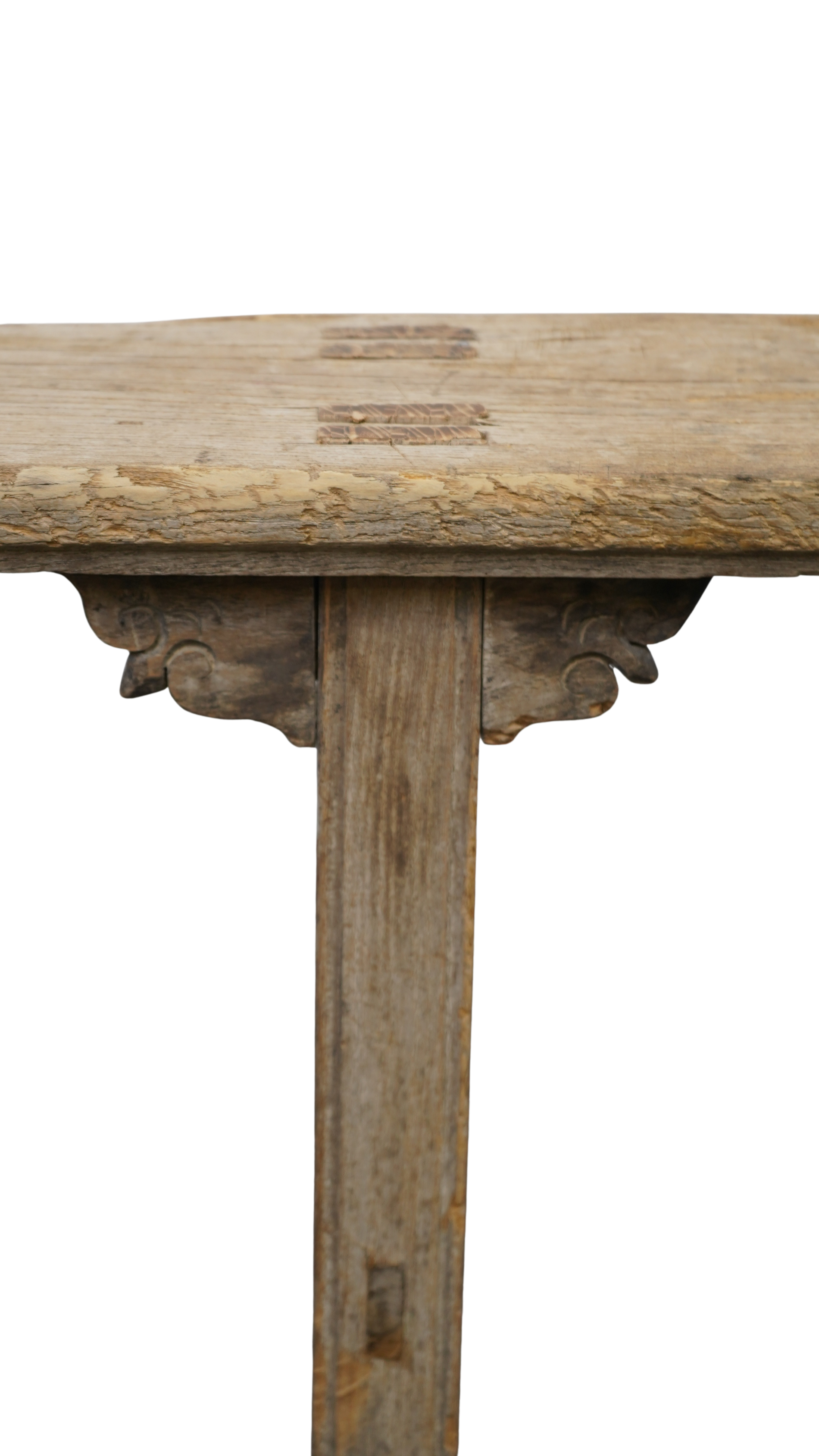 rustikale chinesische Holzbank 120 cm