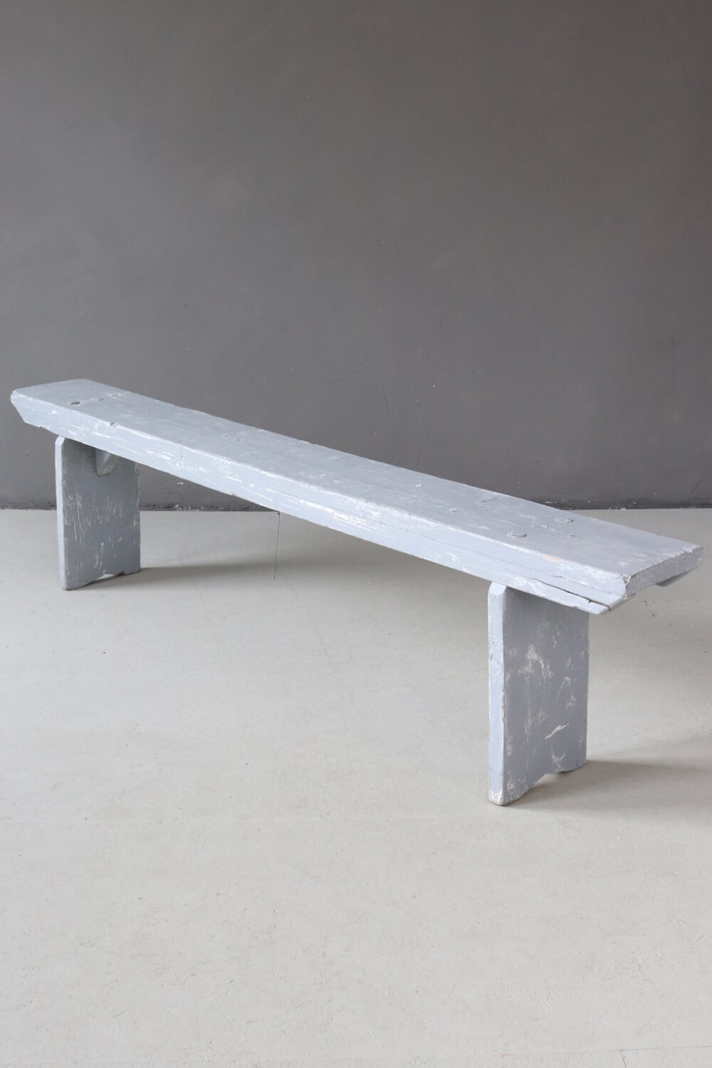 Ancient grey farmhouse bench, 200 cm