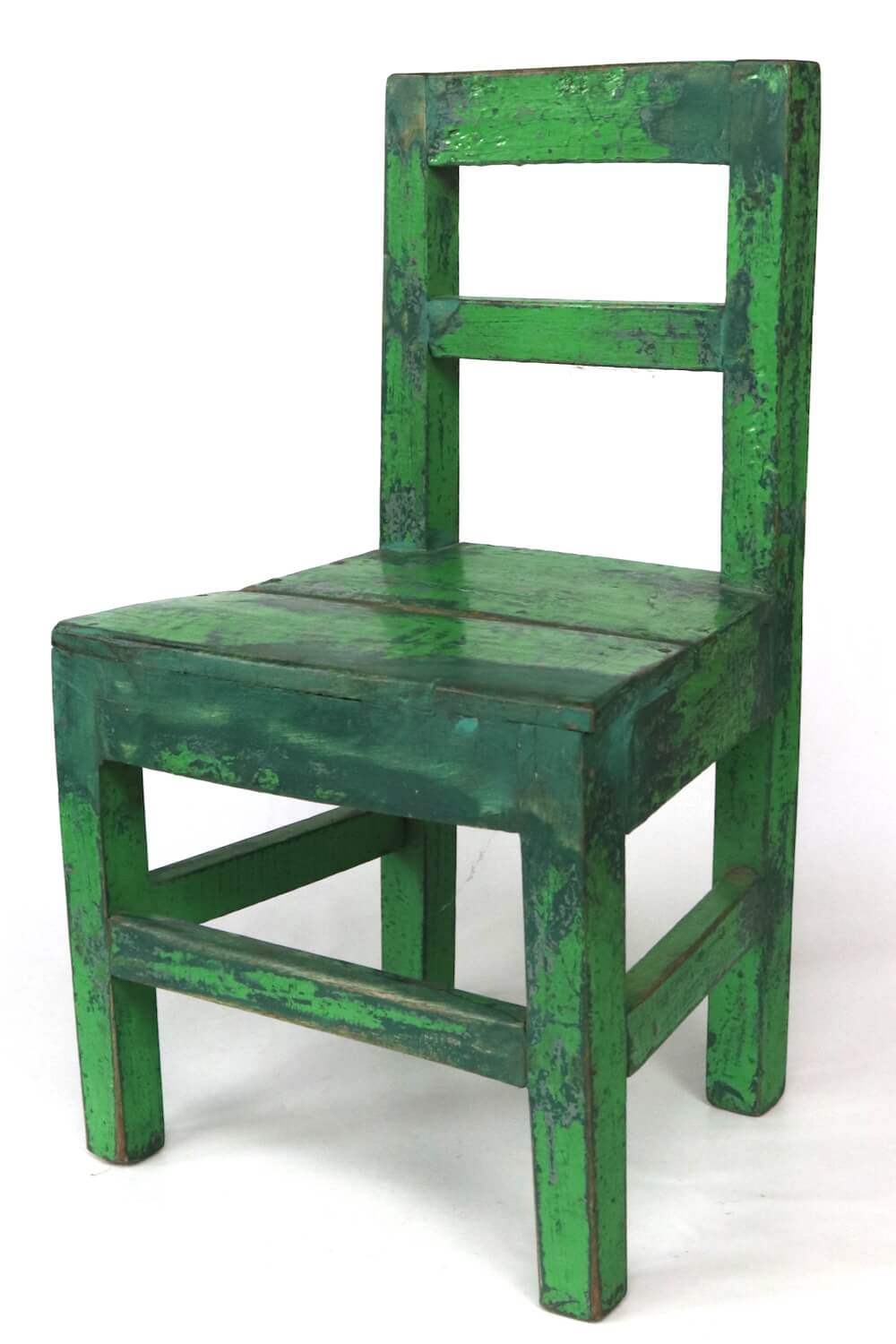 Vintage children's chair green 