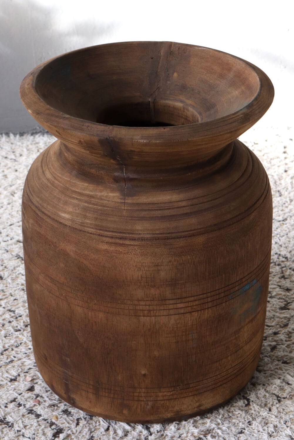 Wooden pot Nepal, 37xø28