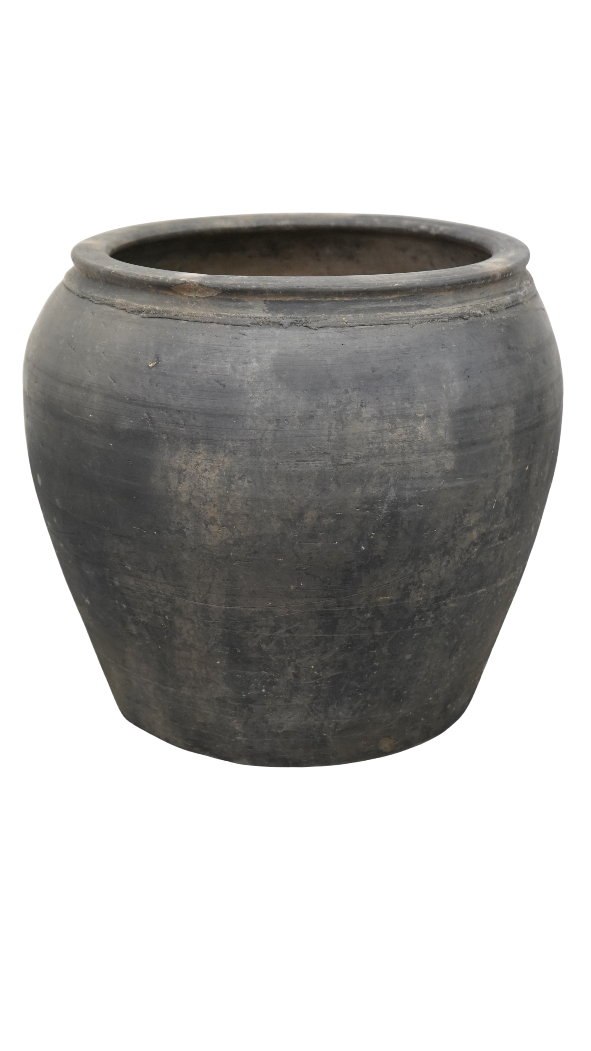 grauer Terrakotta Topf  aus China - 35xø40