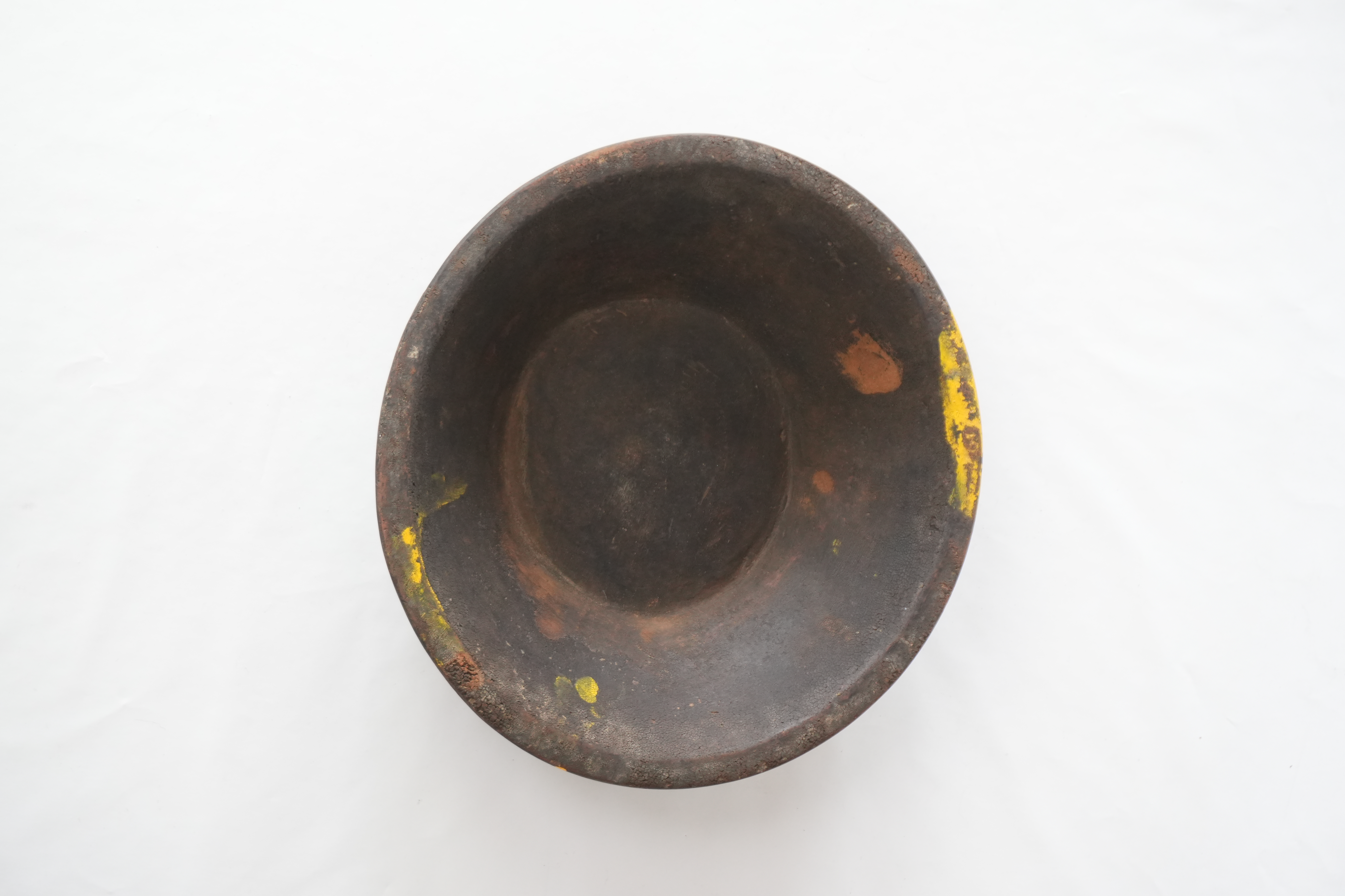 alte Holzschale Indien antik Ø36 cm 