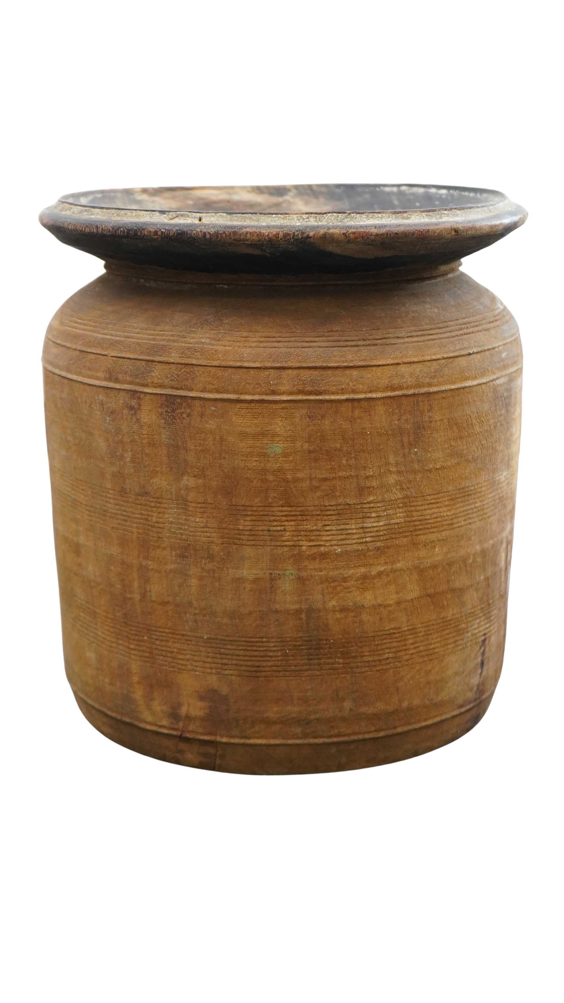 Holzpott mit einzigartiger Patina