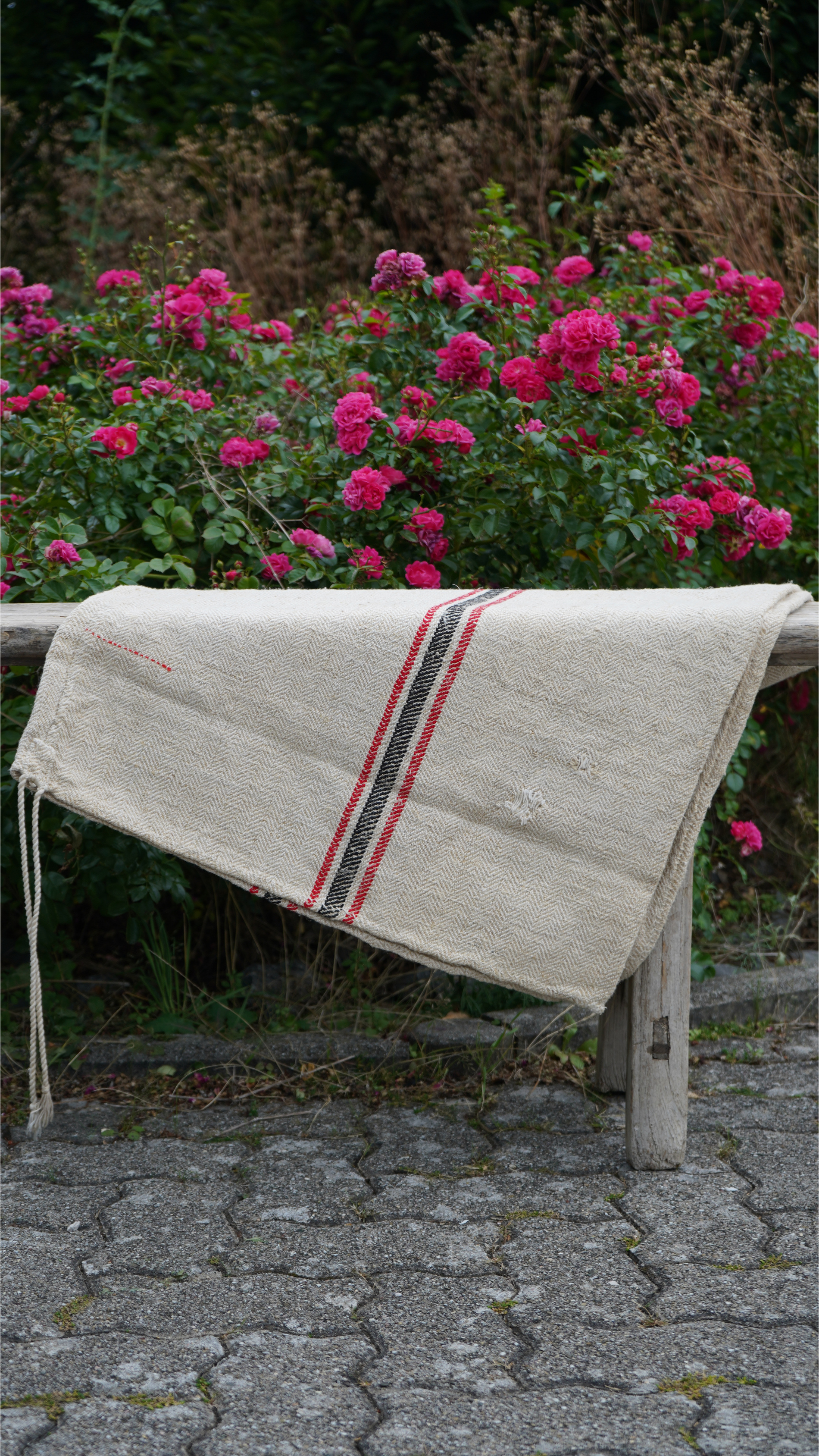 Mehlsack handgewebt - grobgestrickt
