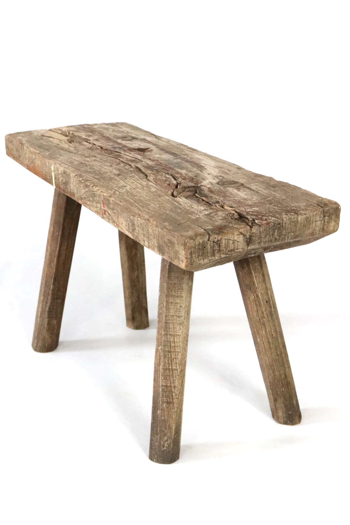Antique rustic wooden stool Antique rustic wooden stool