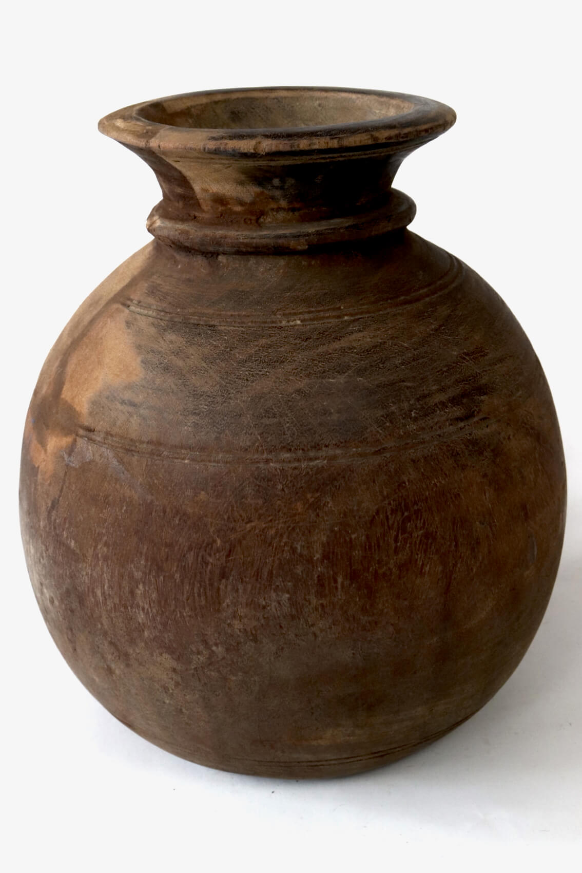 Holzvase antik, 30xø26