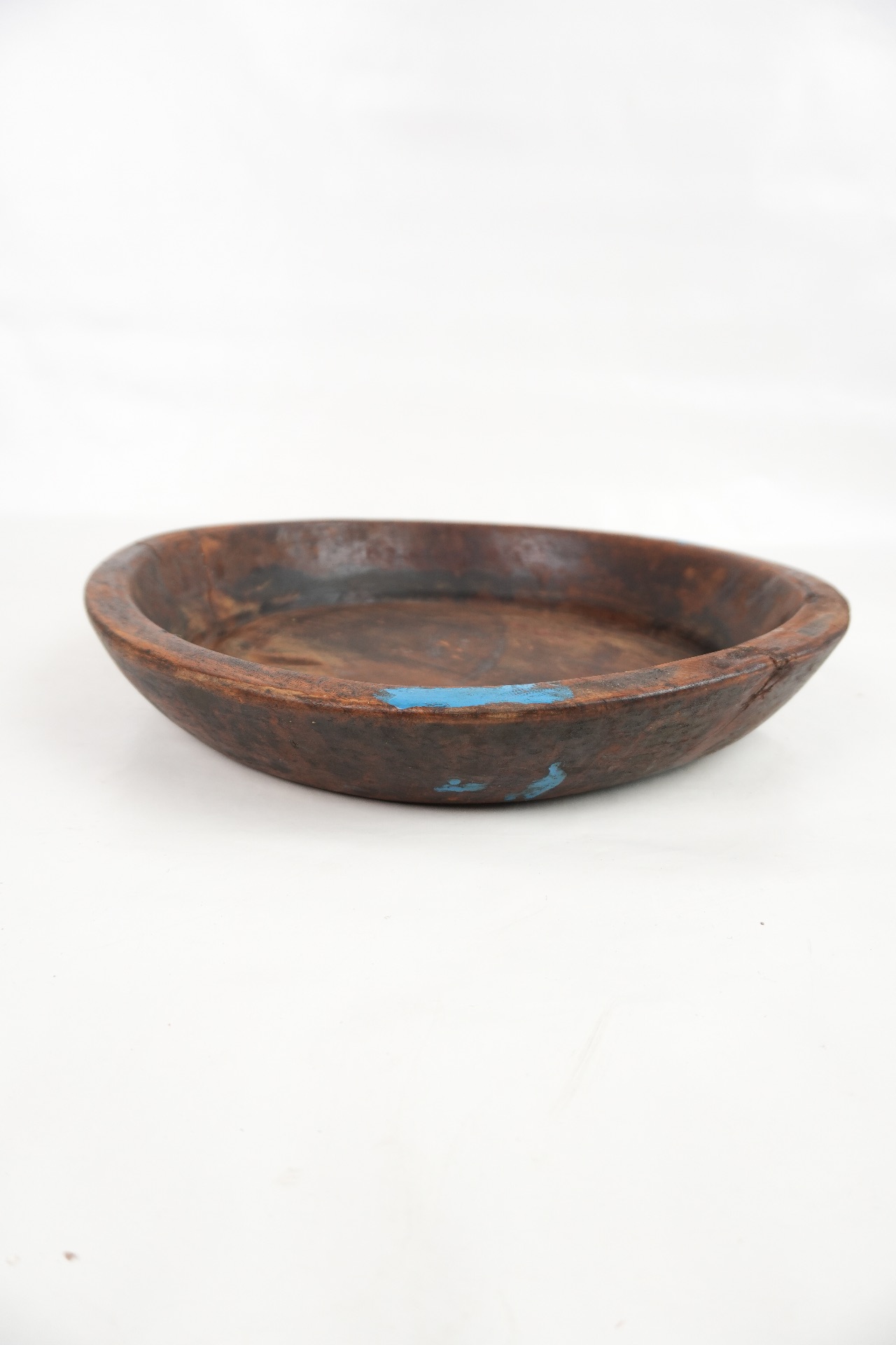 flache rustikale Holzschale groß, Ø 44 cm