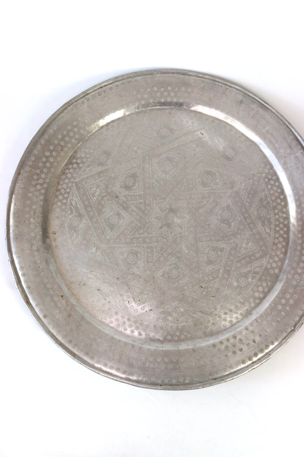 Tablett Aluminium Marokko antik ø 75 cm