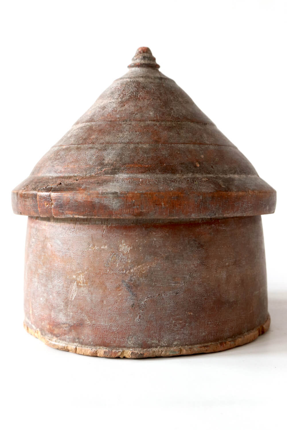 Tikka Dose antik Indien, 17xø16 tika dose holz