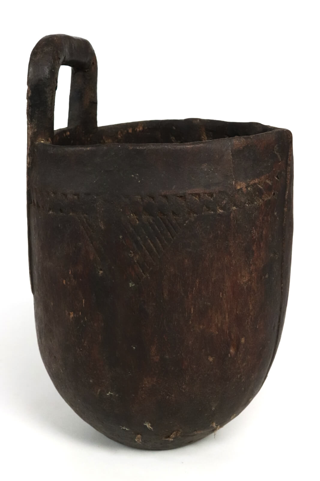 Vintage wooden Borana pot