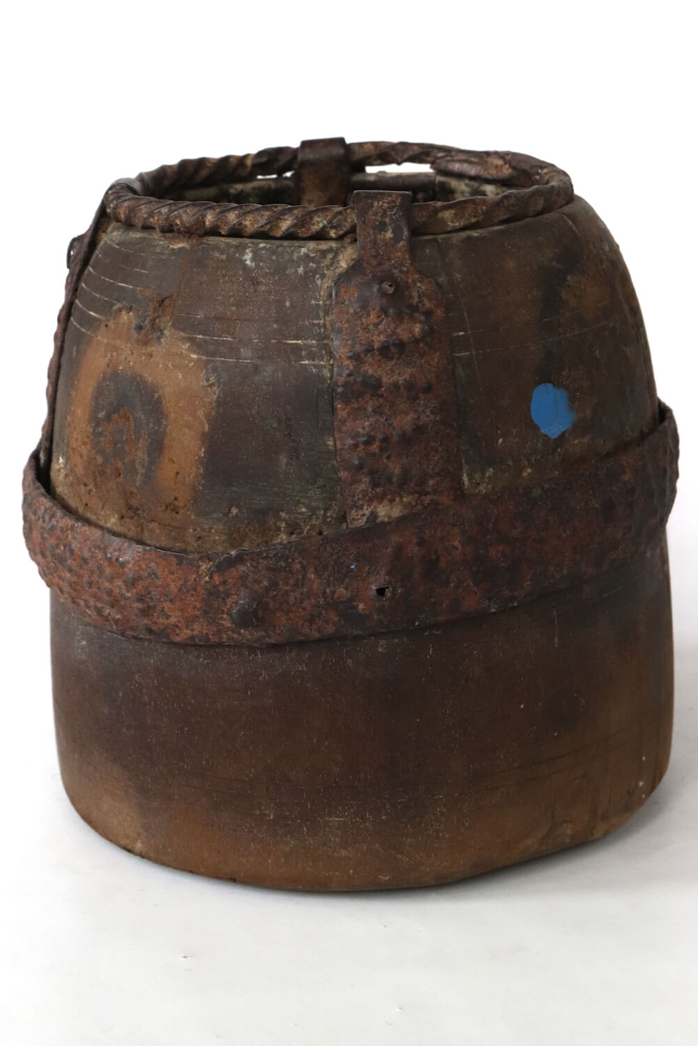 Antique wooden pot India Antique wooden pot India