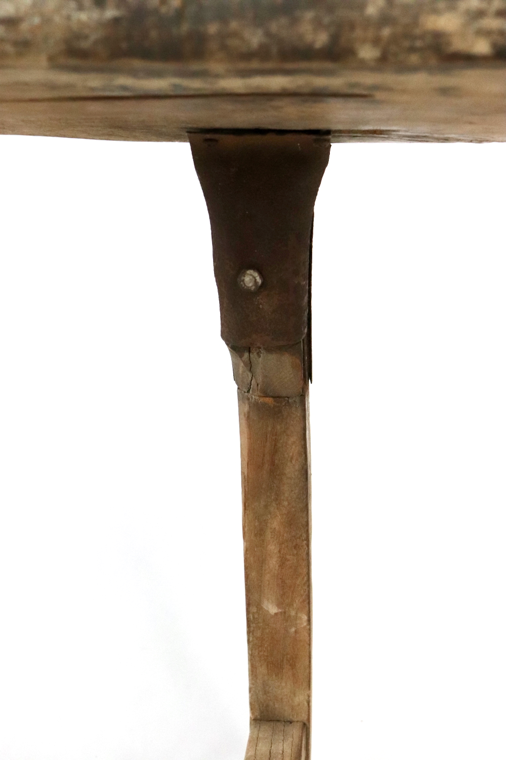 Antique wooden cloud stool 