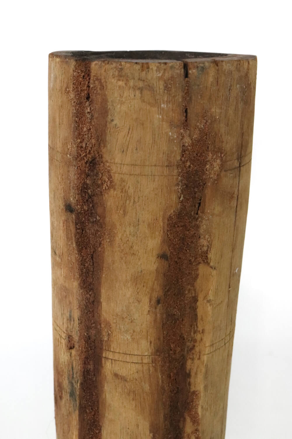 Kerzenständer antik Holz Indien 46 cm