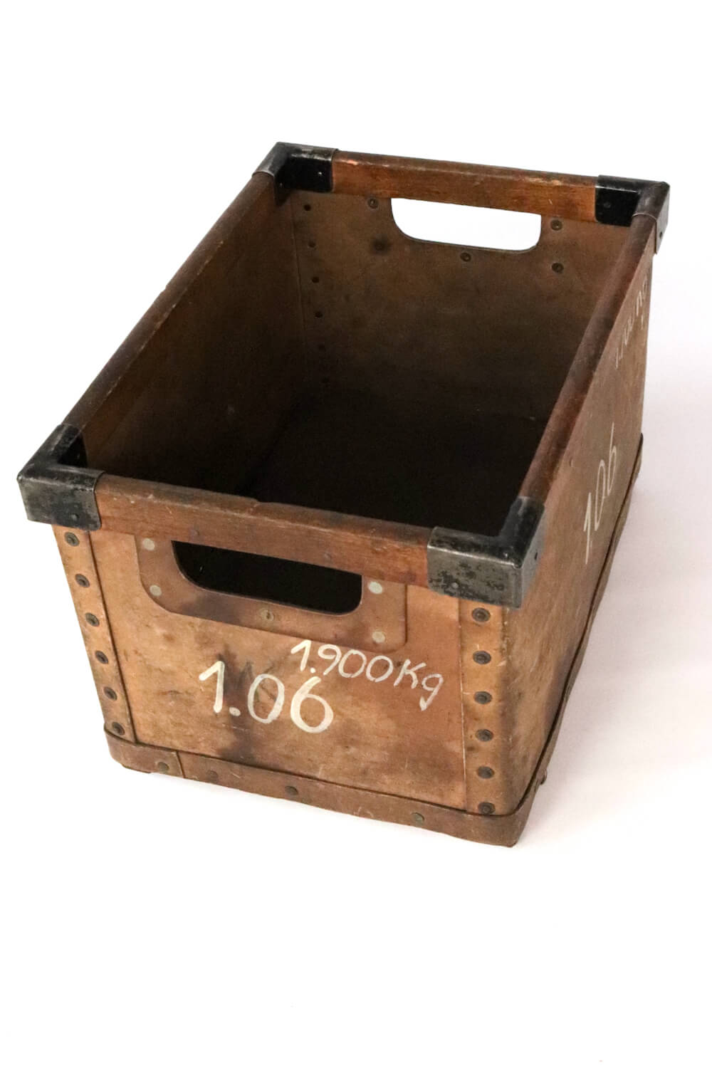 Box aus Hartpappe antik