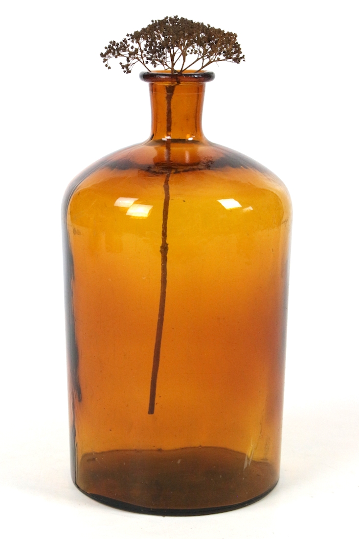 altes Apothekerglas 5 L braun Altes Apothekerglas 5 Liter braun