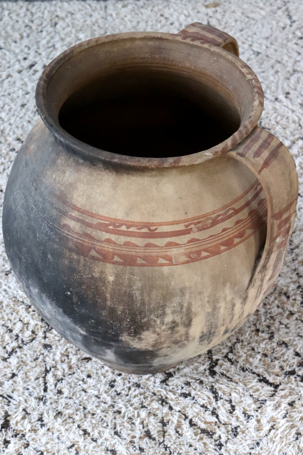 Antique terracotta jar