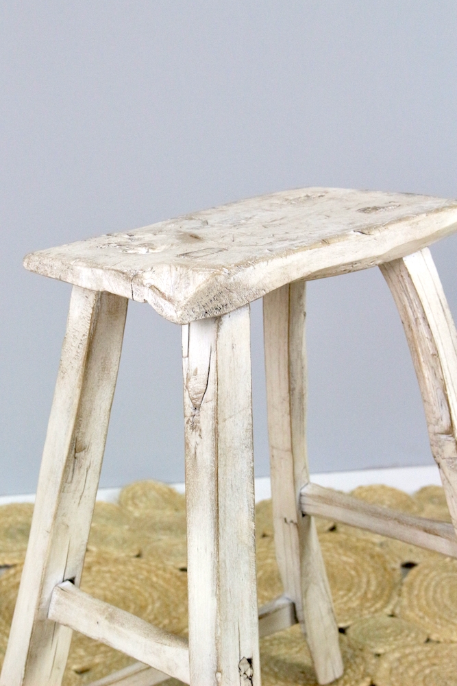 holzhocker antik china weiß, hocker china weiß gewachst, Hocker China antik weiß, chinese wooden stool waxed white Hocker China antik weiß