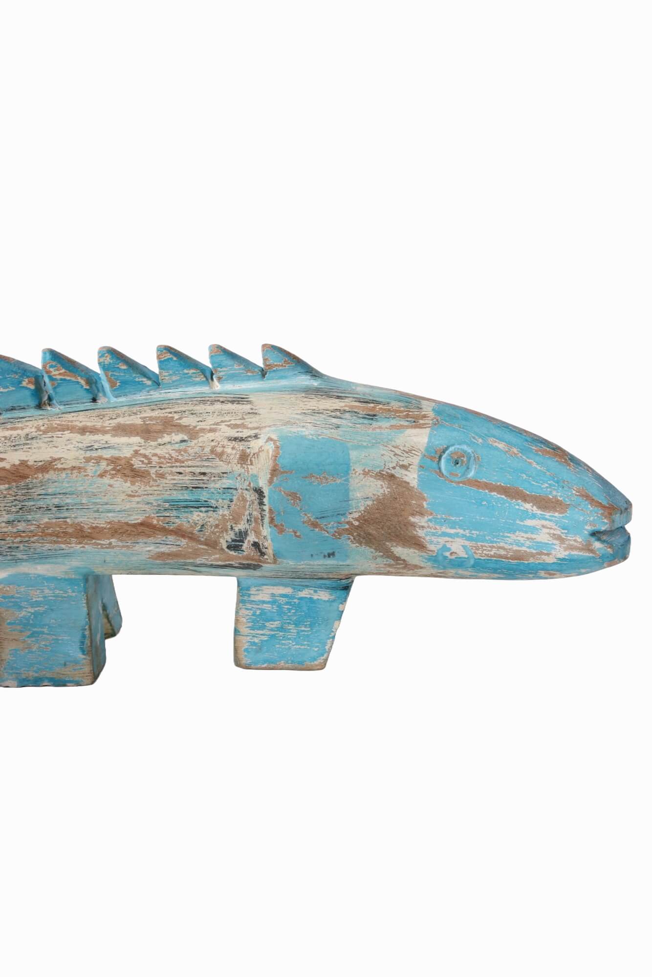 Großer Holzfisch handgeschnitzt 45x15
